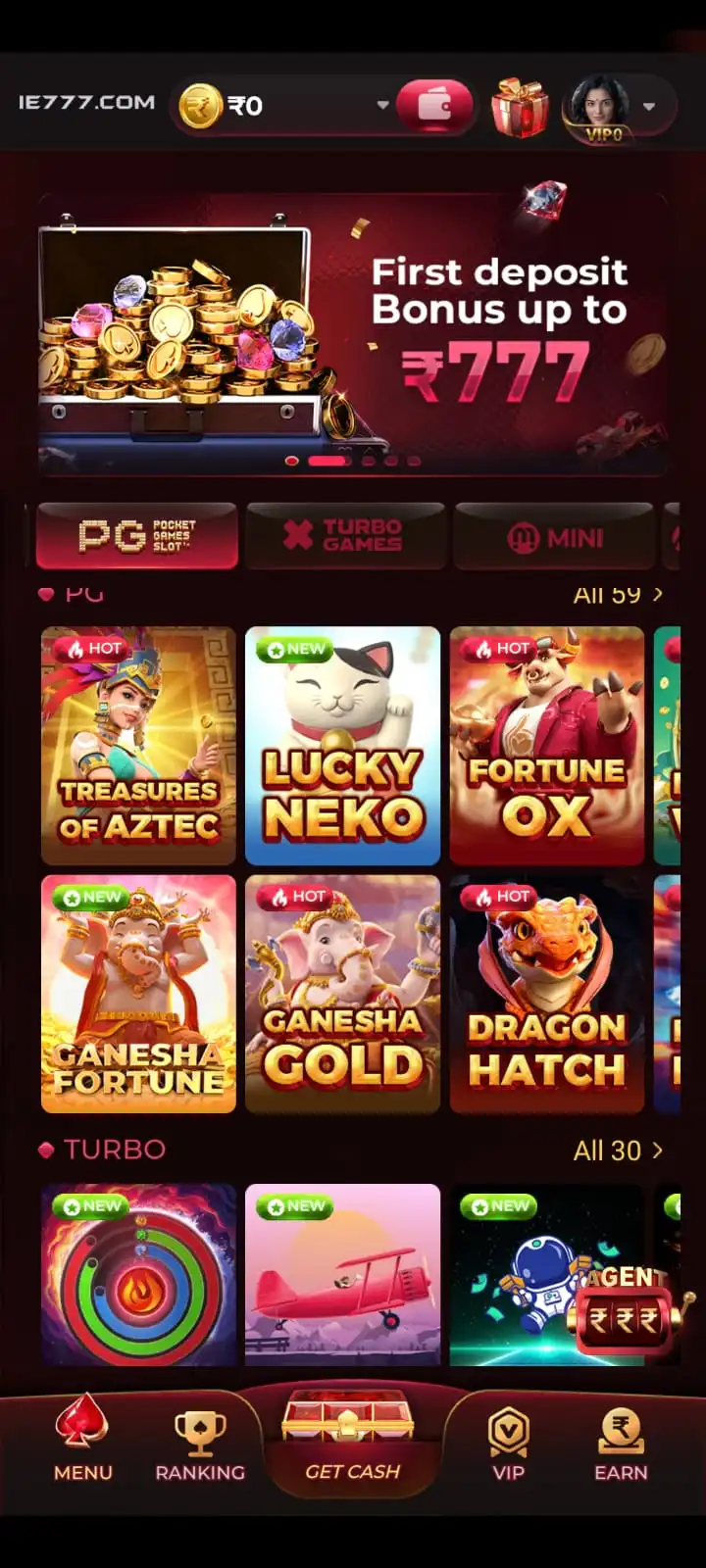 IE777 Game bonuses rewards and popular games